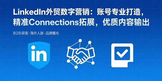 （15773期）LinkedIn外贸数字营销：账号专业打造，精准Connections拓展，优质内容输出-娃菜资源网