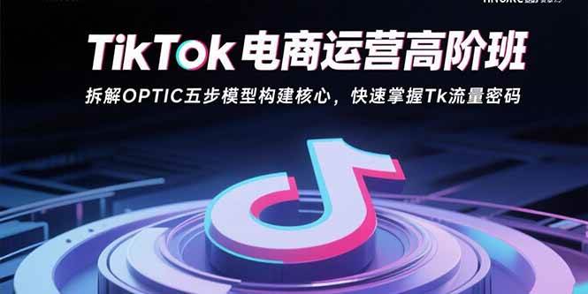 （15752期）TikTok电商运营高阶班：拆解OPTIC五步模型构建核心，快速掌握Tk流量密码-娃菜资源网
