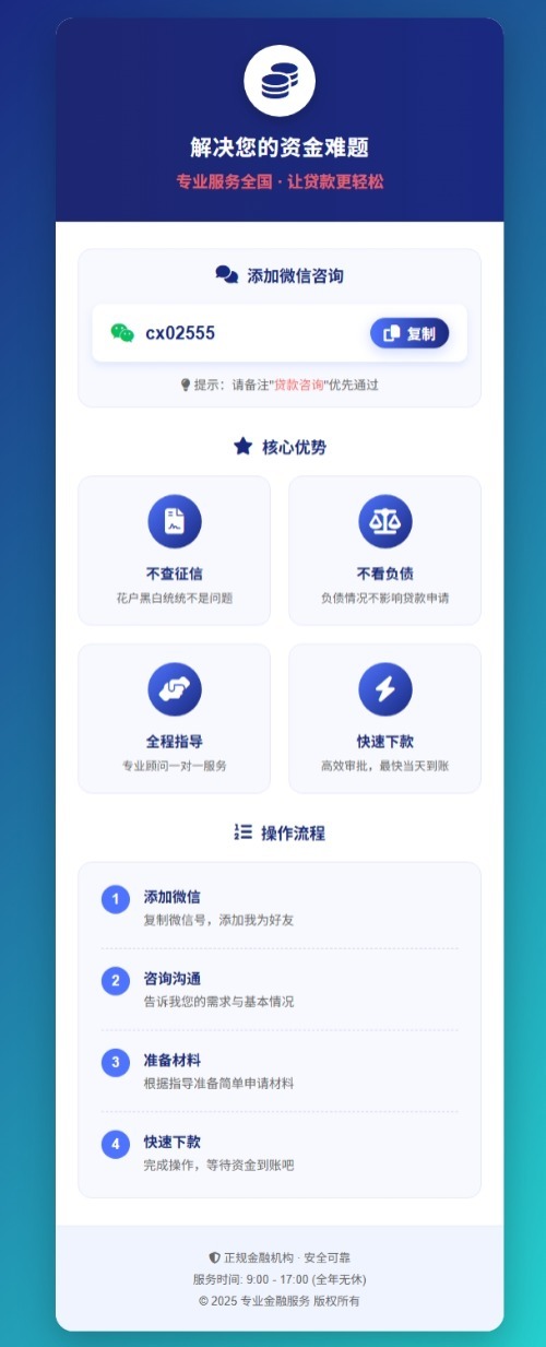 金融业务加个人微信单页源码-娃菜资源网