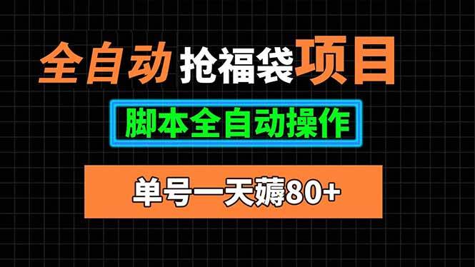 （15697期）全自动抢福袋项目，单号一天80+脚本全自动操作-娃菜资源网