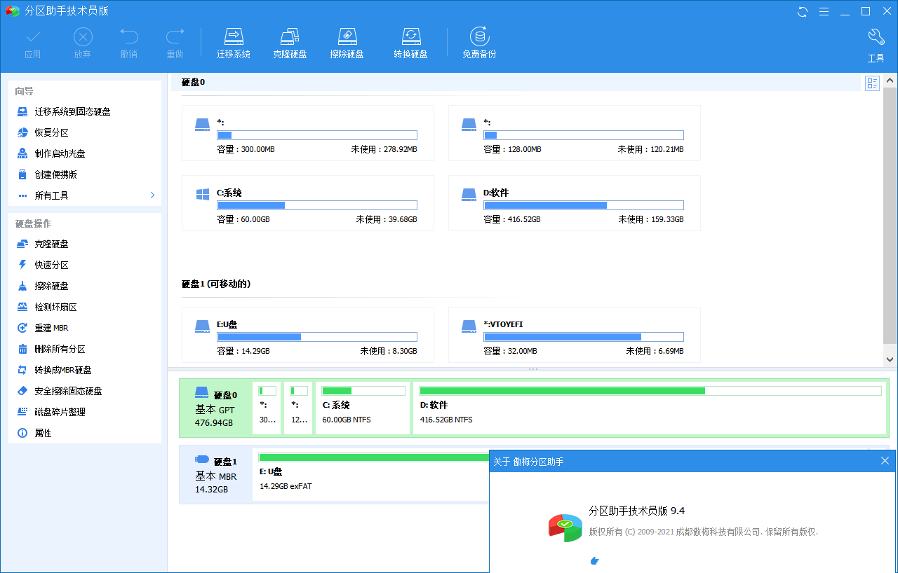 分区助手技术员v10.7.0特别版-娃菜资源网
