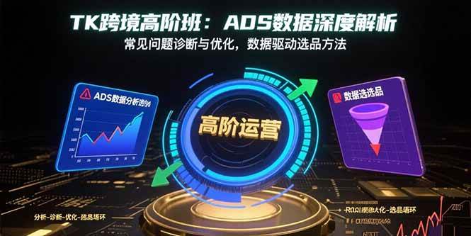 （15809期）TK跨境高阶班：ADS数据深度解析，常见问题诊断与优化，数据驱动选品方法-娃菜资源网